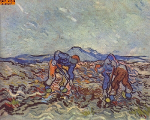 Bauern bei der Arbeit nach van Gogh